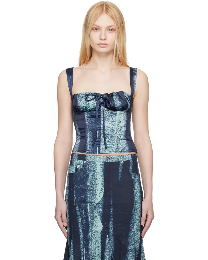 Miaou Blue Agnes Tank Top Treading