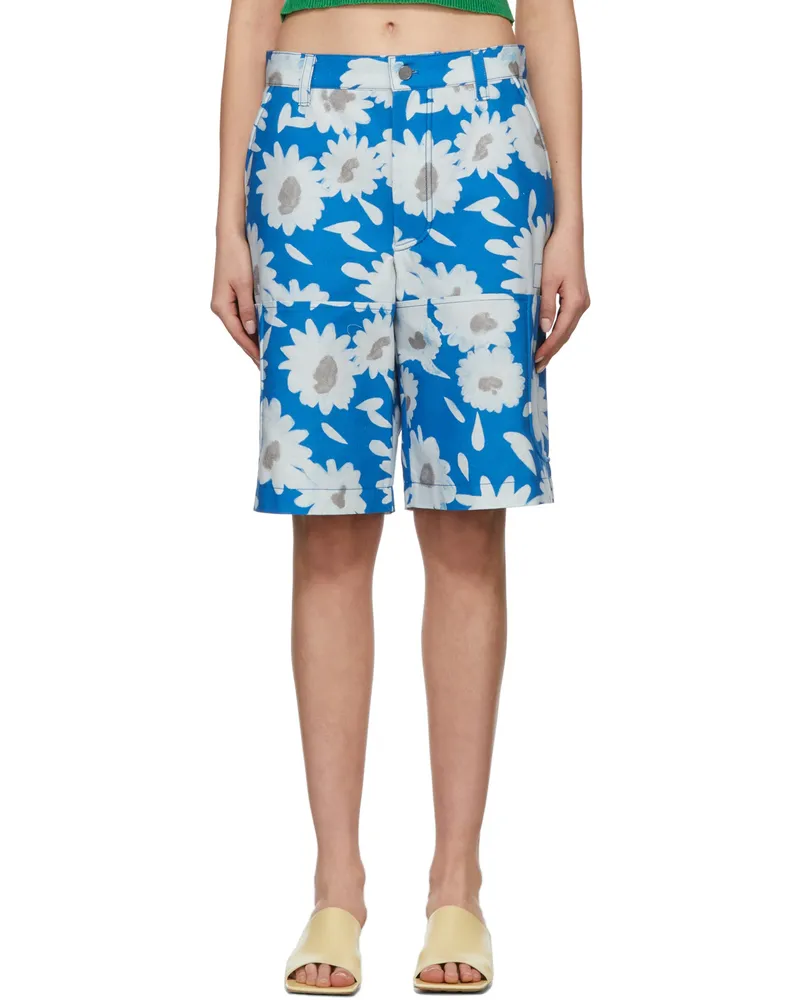 Jacquemus Blue 'Le Short Giardino' Shorts 3an