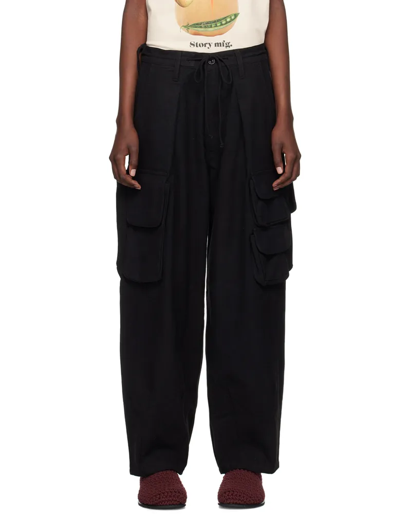STORY mfg. Black Forager Trousers Black