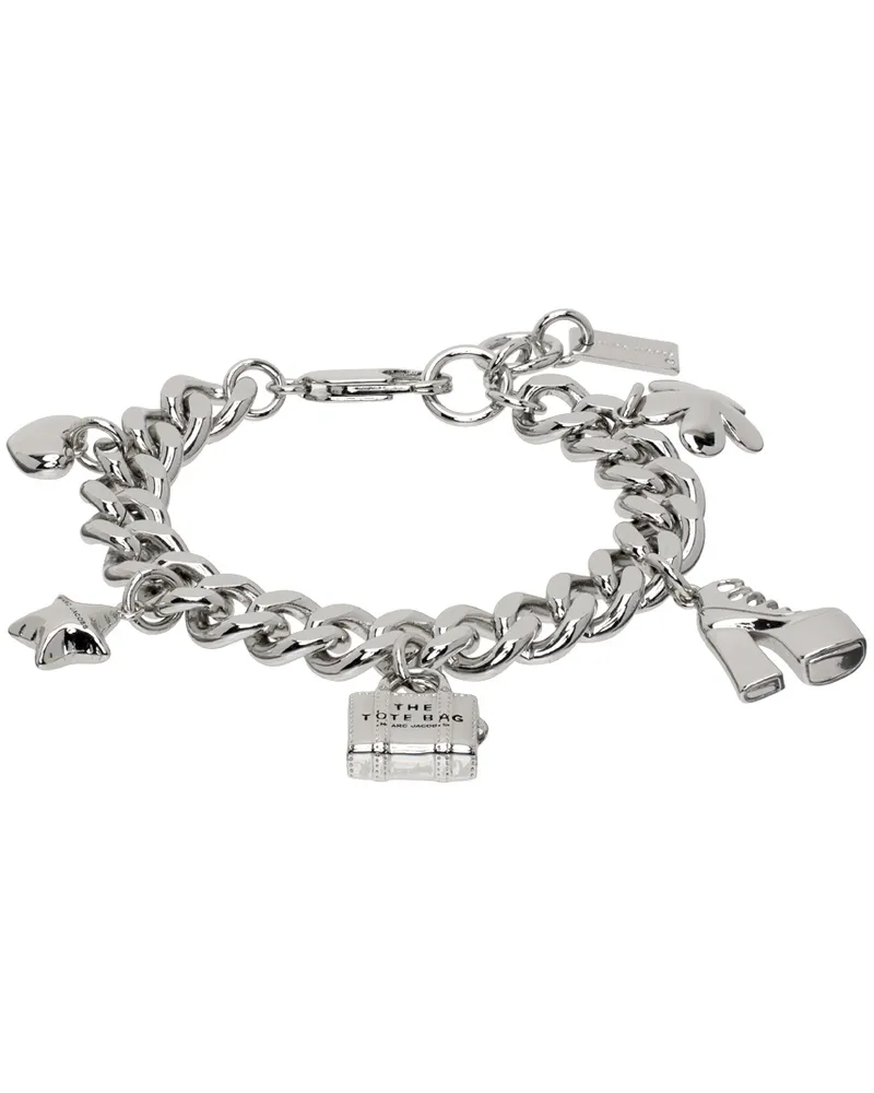 Marc Jacobs Silver 'The Mini Icon' Charm Bracelet 029