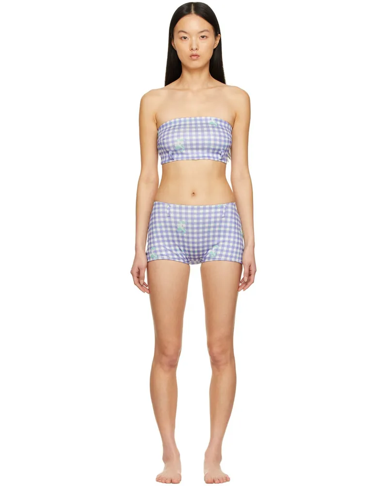 Poster Girl SSENSE Exclusive Purple & White Judi Dench Bikini Purple