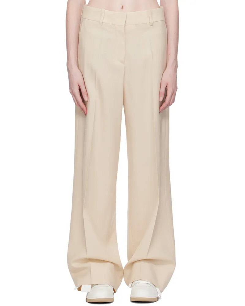 OFF-WHITE Beige Formal Over Trousers Sand