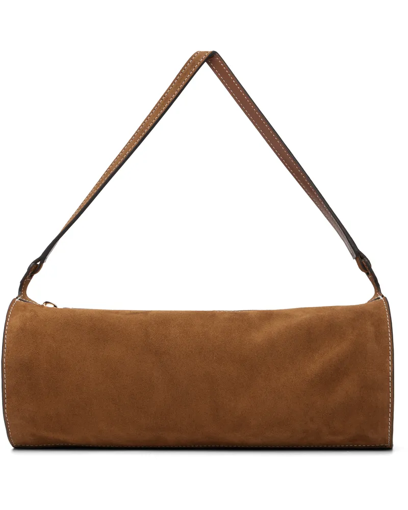 STAUD Brown Mini Taru Bag Tan