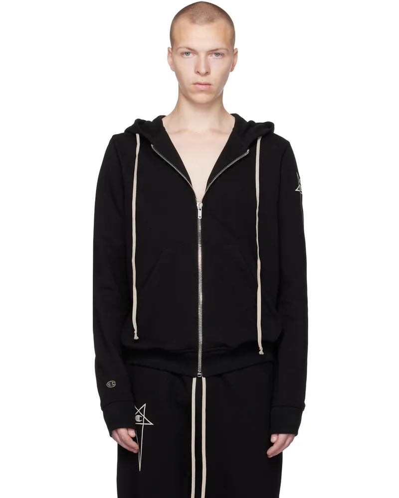 Rick Owens Black Champion Edition Jason's Hoodie 09