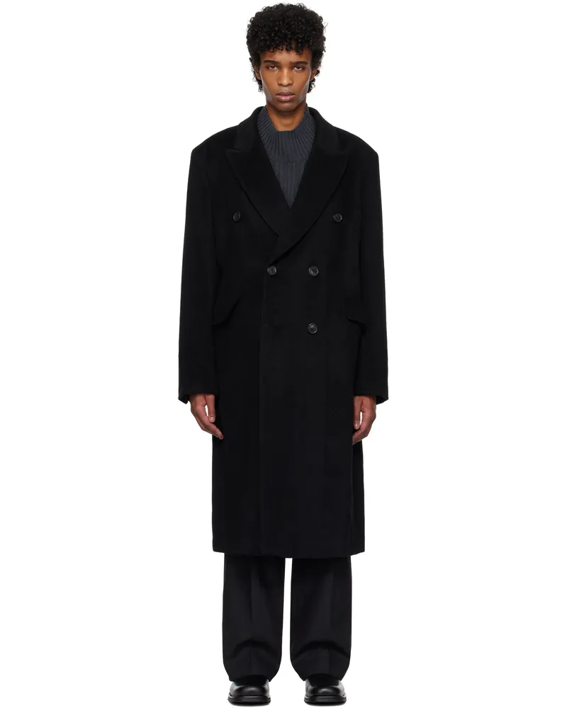 Our Legacy Black Whale Coat Black