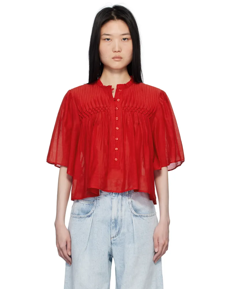 Étoile Isabel Marant Red Destiny Blouse Red