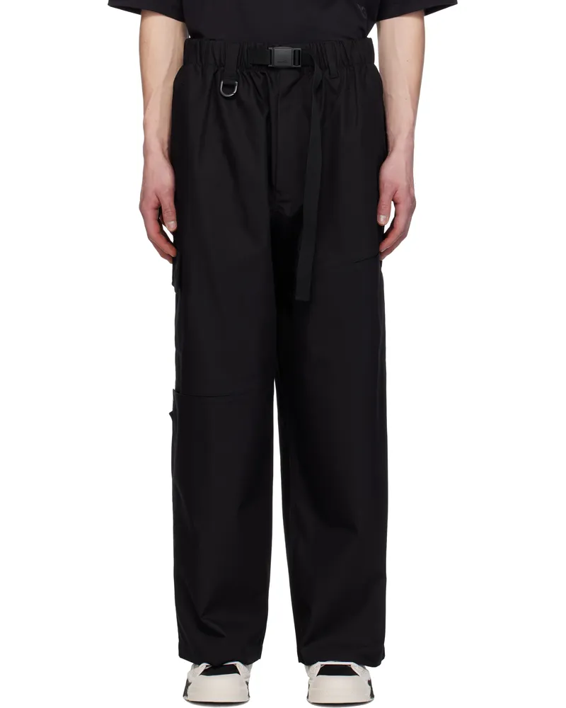 Y-3 Black Vented Cargo Pants Black