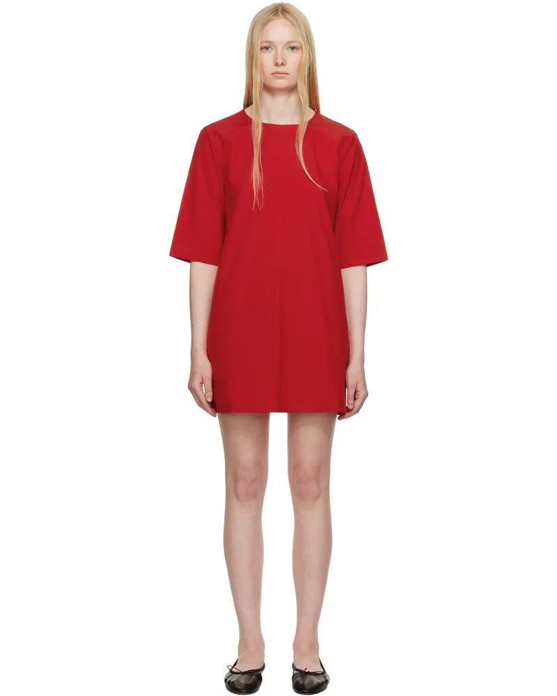 Maria Mcmanus Red T-shirt Cocoon Minidress Red