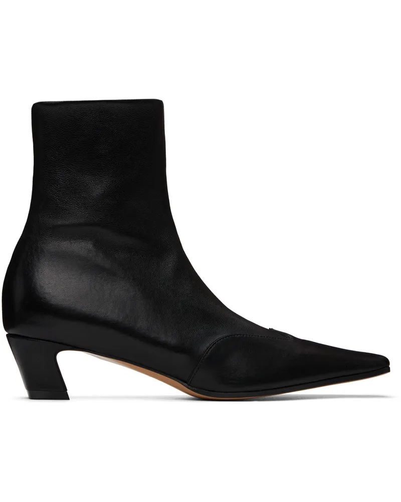 KHAITE Black 'The Nevada' Stretch Low Boots 200