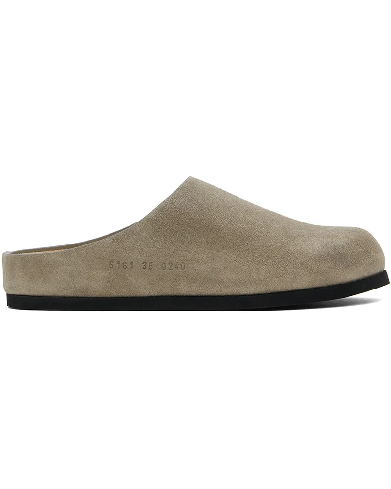 Common Projects Taupe Suede Loafers 0240