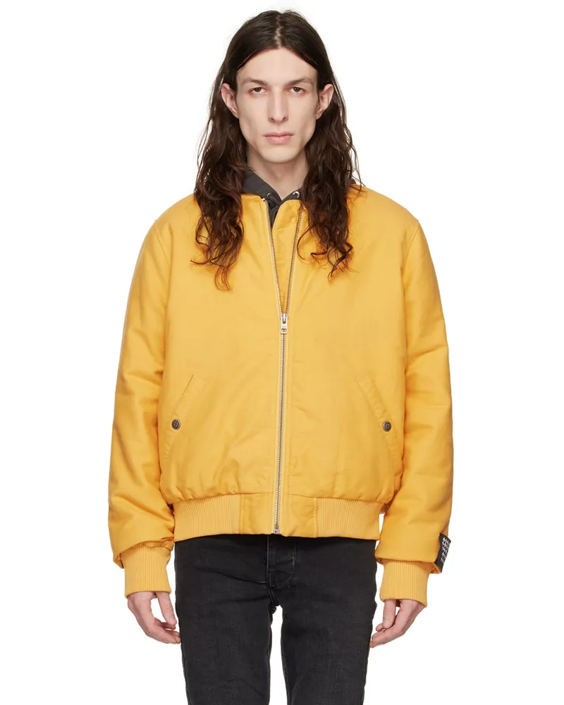 ksubi Yellow Royalty Bomber Jacket