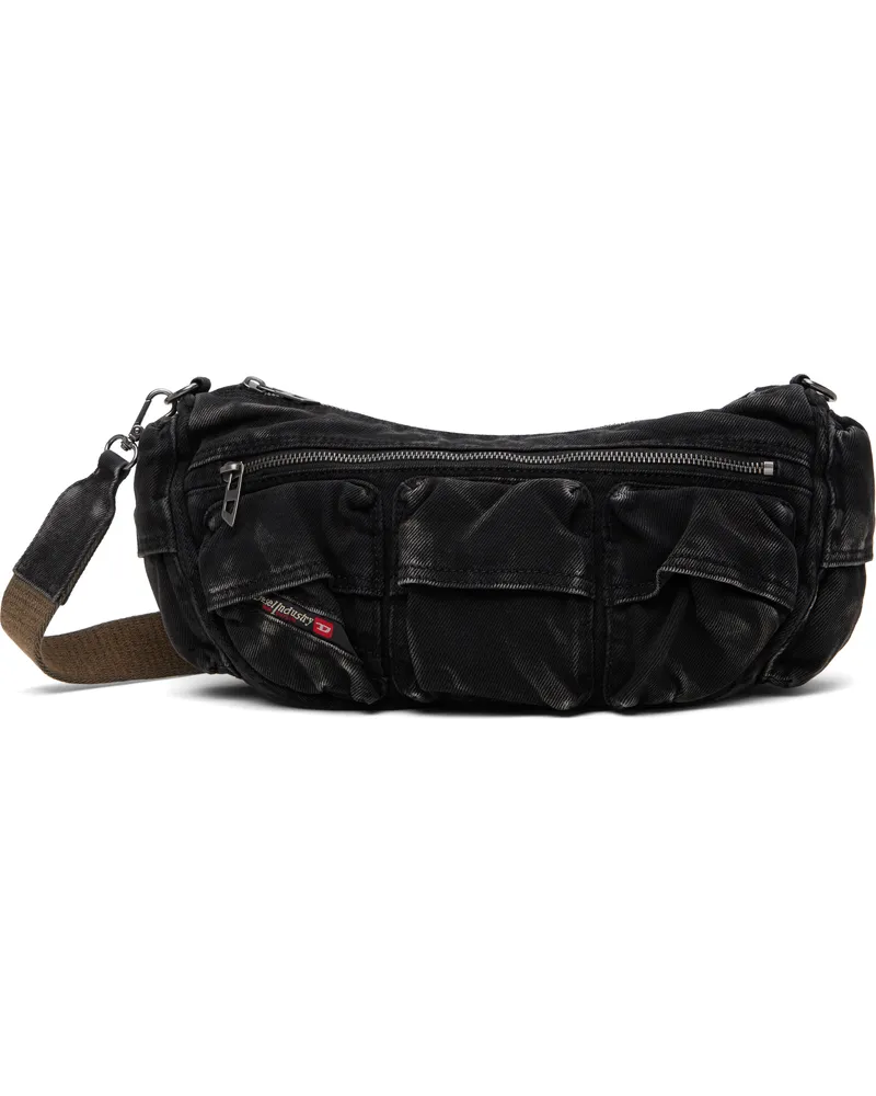 Diesel Black Multi-Pkts X Shoulder Bag T8013