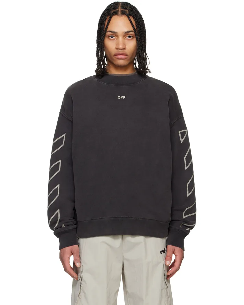 OFF-WHITE Black Crewneck Martyrdom Arrow Skate Sweatshirt Vintage