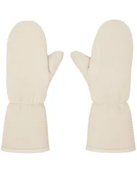 Yves Salomon Beige Merinillo Mittens Ameringue