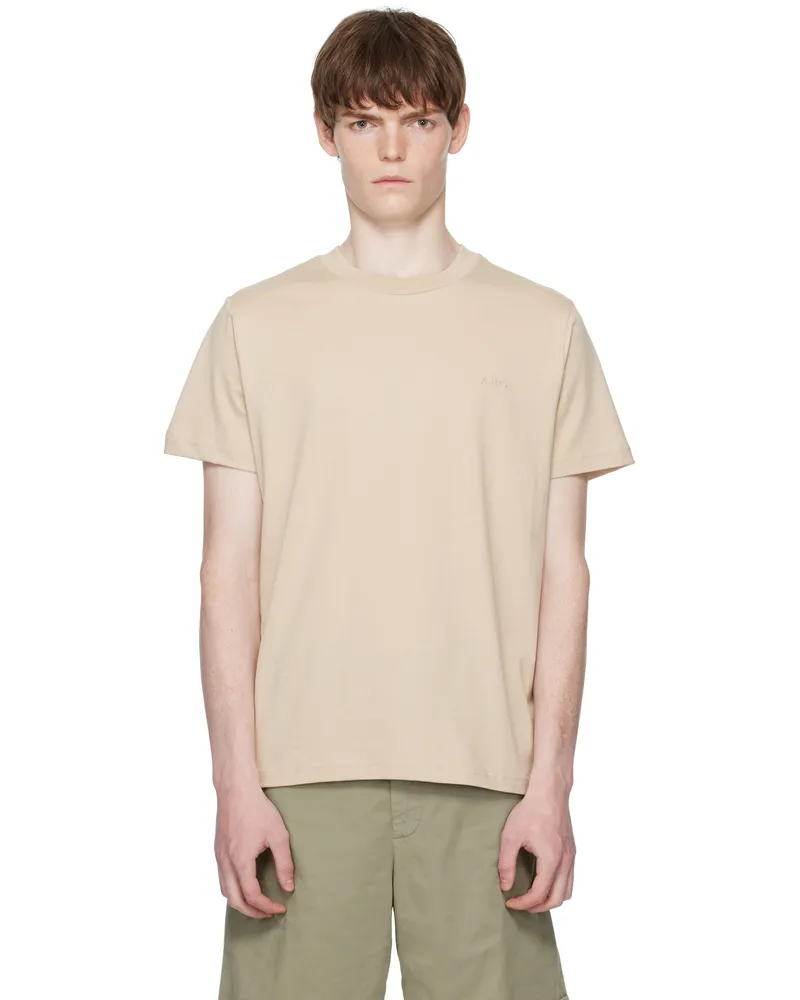 A.P.C. Beige Standard 'A.P.C.' Brodé T-shirt Baa