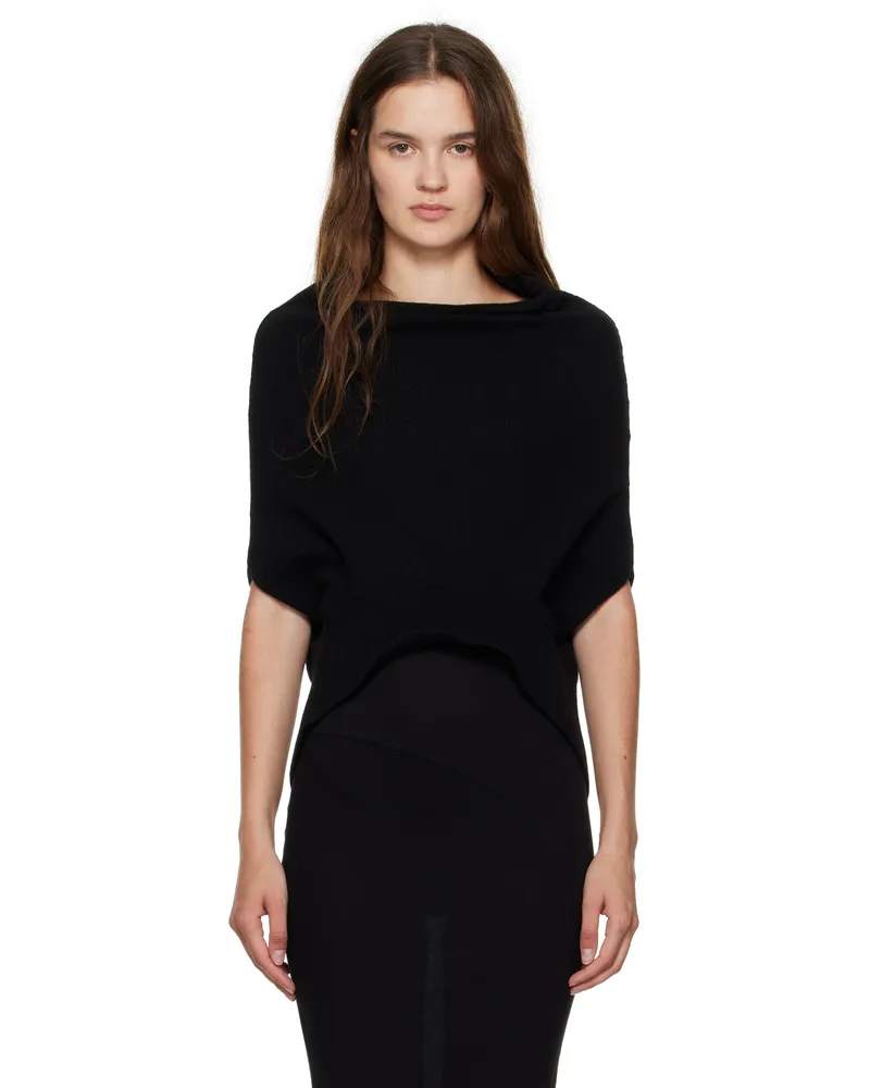 Rick Owens Black Concordians SL Shroud Sweater 09