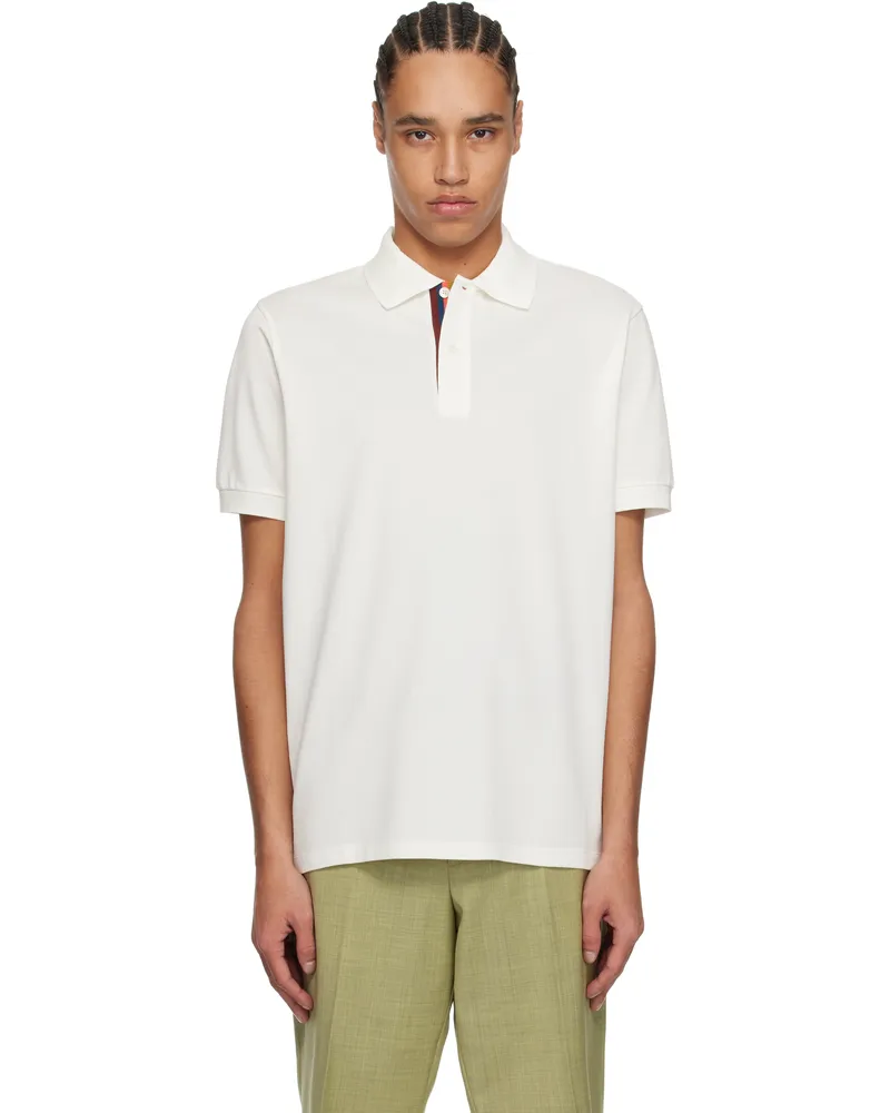Paul Smith Off-White Artist Stripe Placket Polo 1