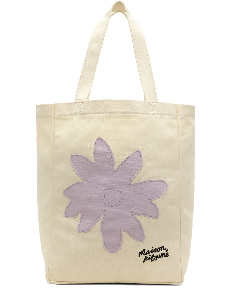 Kitsuné Off-White Daisy Flower Tote 0145