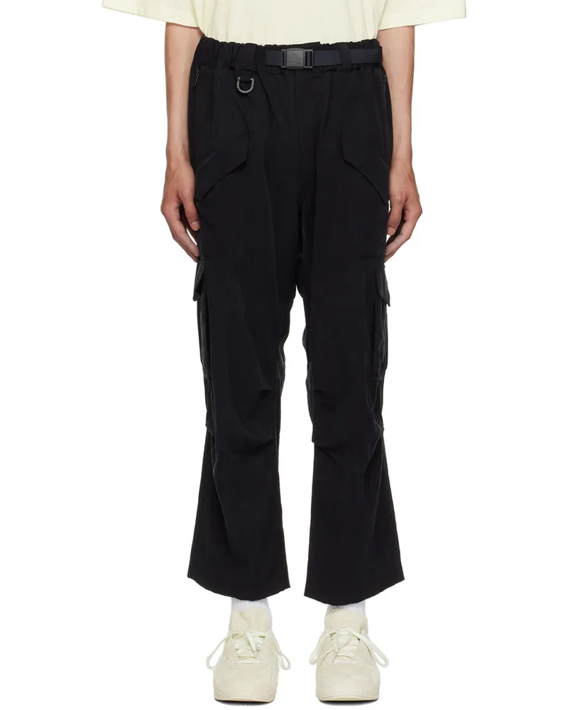 Y-3 Black Utility Cargo Pants Black
