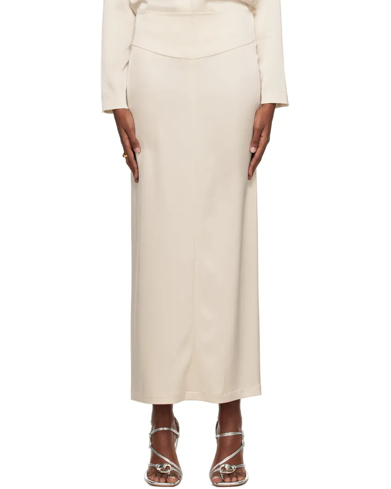 Paris Georgia SSENSE Work Capsule – Off-White Staple Maxi Skirt Pearl