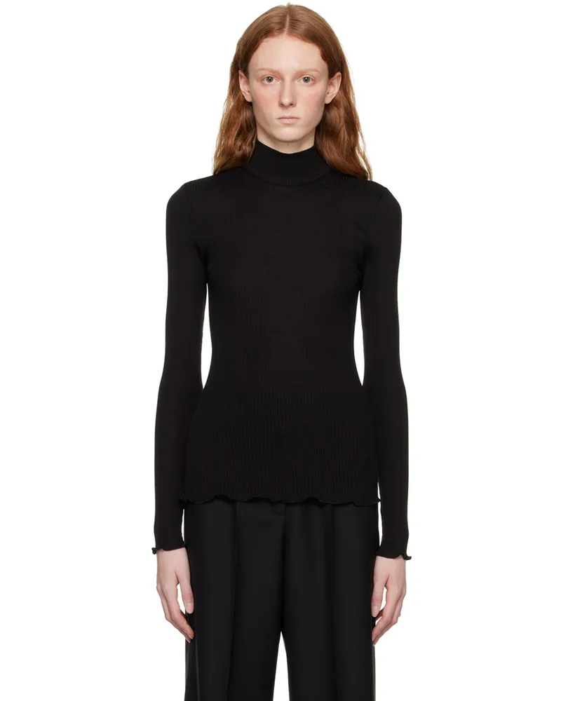 Givenchy Black Cutout Turtleneck 001