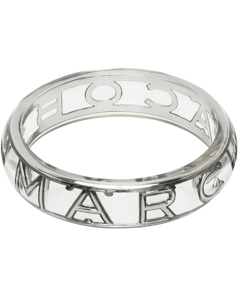 Marc Jacobs Silver 'The Monogram Bangle' Bracelet 979