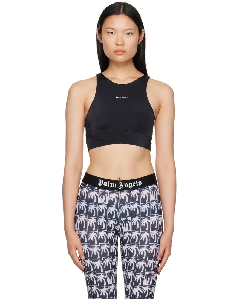 Palm Angels Black New Classic Sport Bra Black