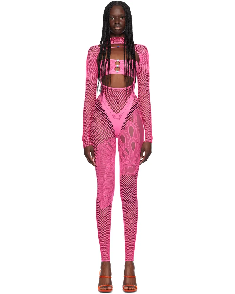 Poster Girl Pink Risque Jumpsuit Pink