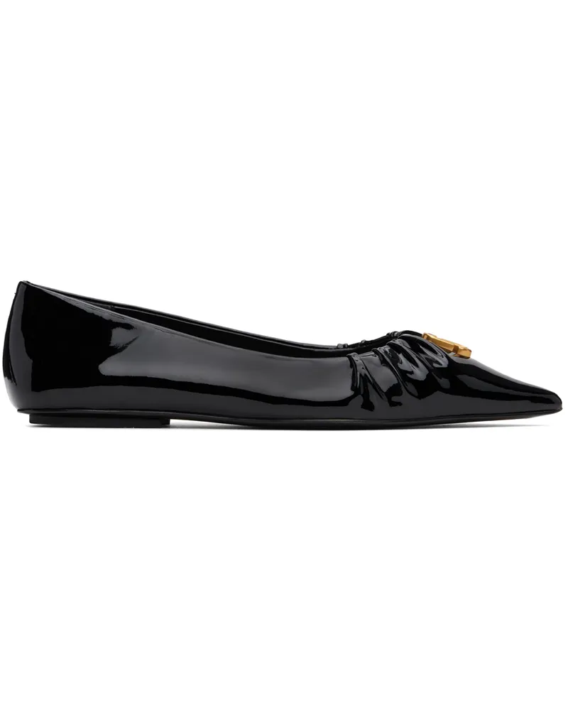 Marc Jacobs Black 'The Ali' Ballerina Flats 001