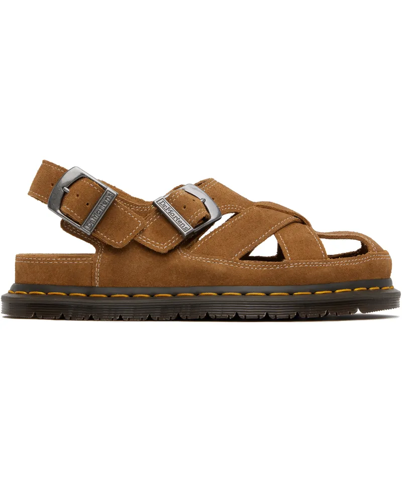 Dr.Martens Tan Archive Fisherman Suede Sandals Natural