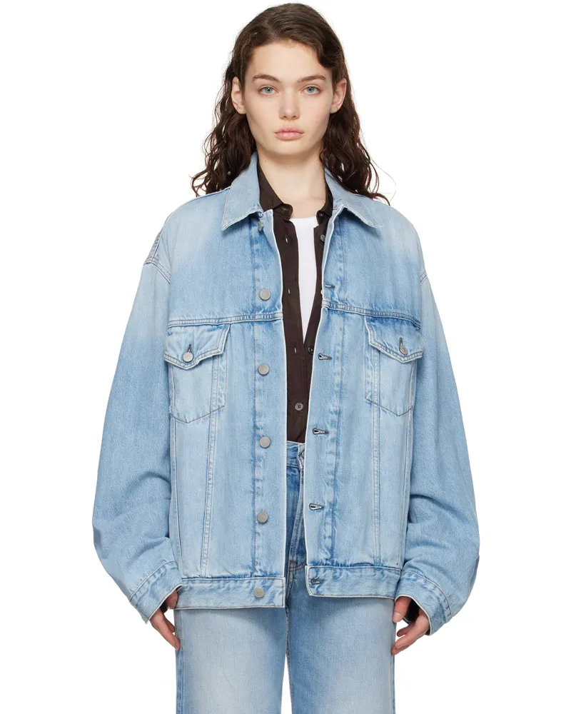 Acne Studios Blue Relaxed Fit Denim Jacket 228