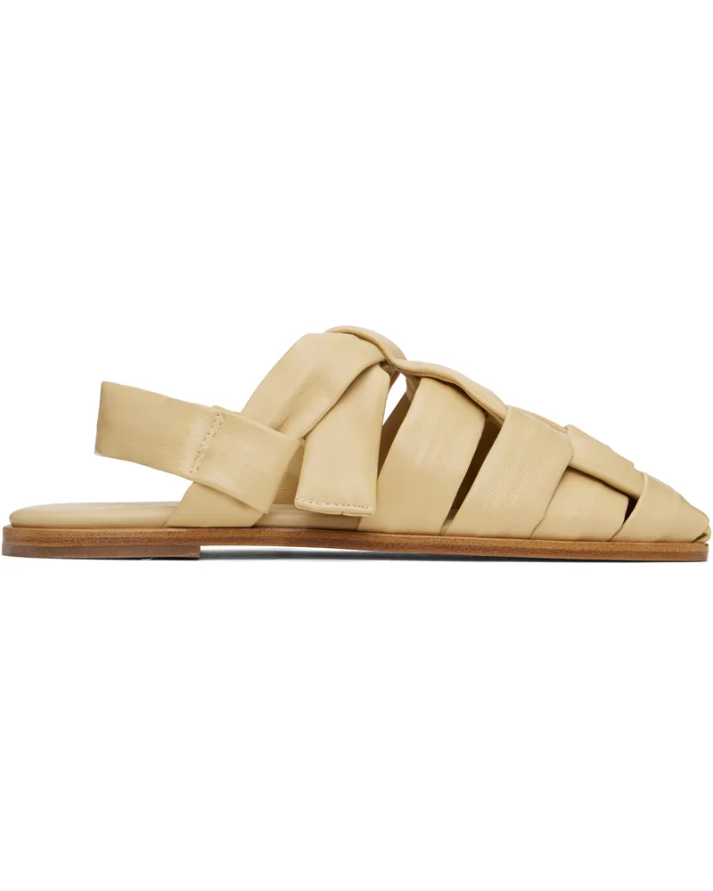 HEREU Beige Bena Sandals Ivory