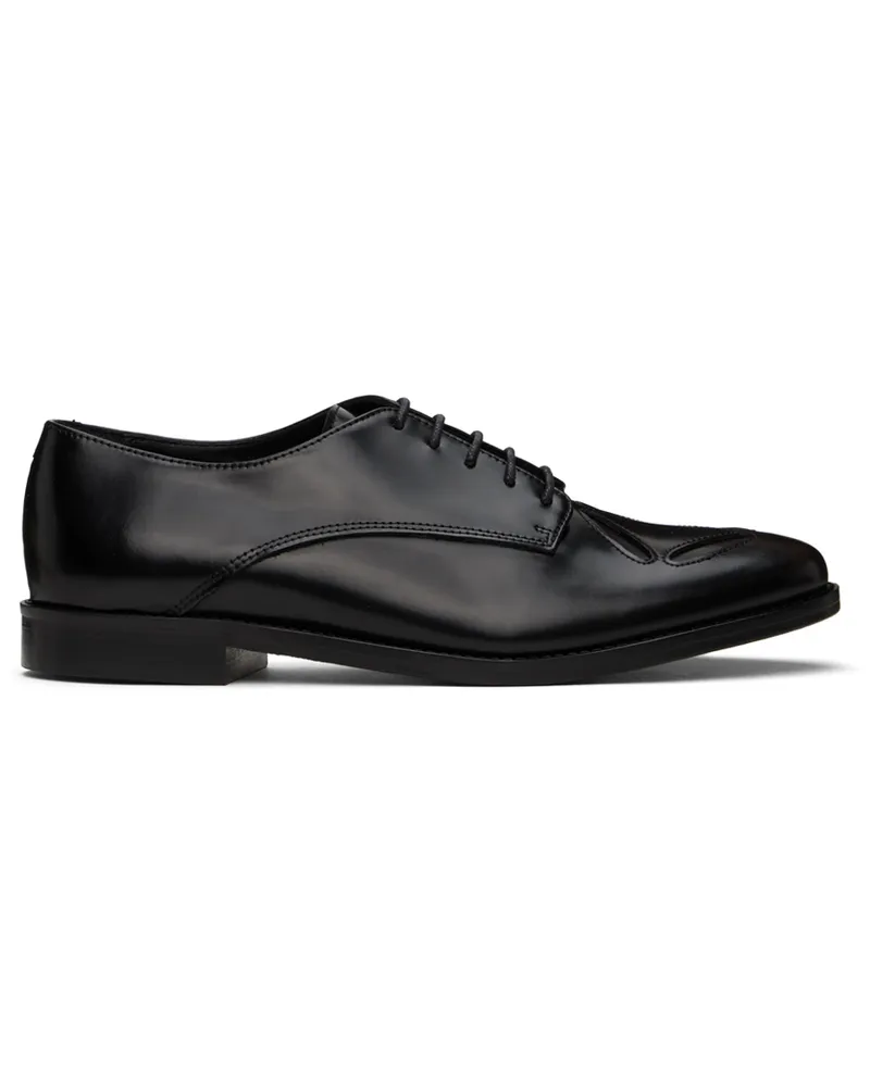 STEFAN COOKE Black Slashed Oxfords Black