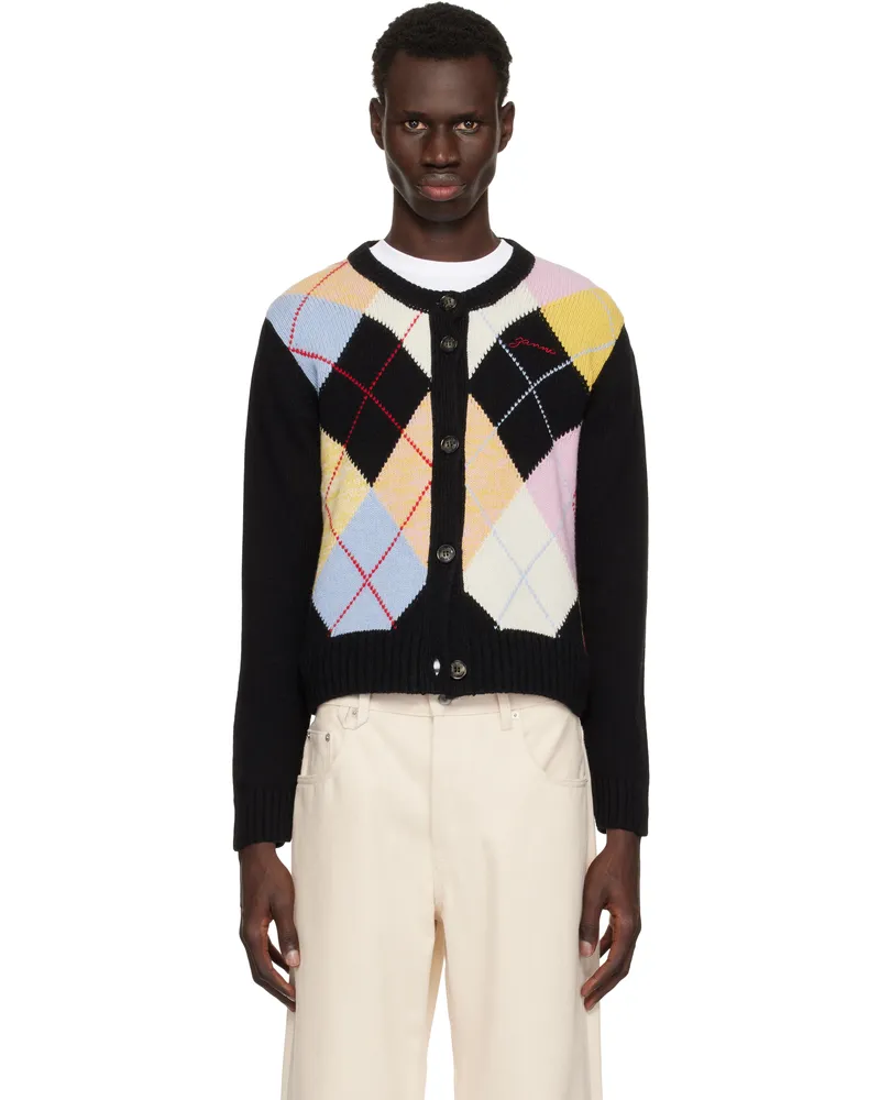 Ganni Multicolor Harlequin Cardigan Multicolour