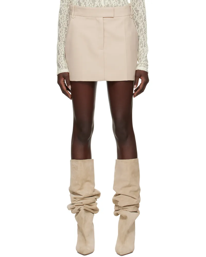 camilla and marc Beige Rhett Miniskirt L00