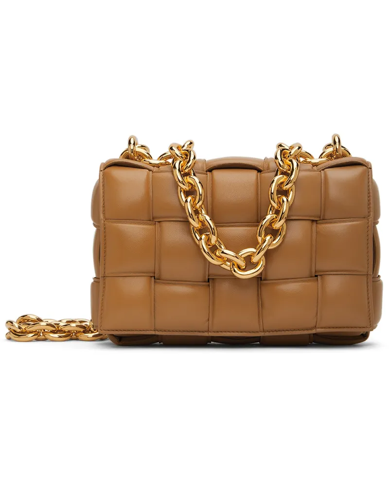 Bottega Veneta Tan Padded Chain Cassette Bag 9830