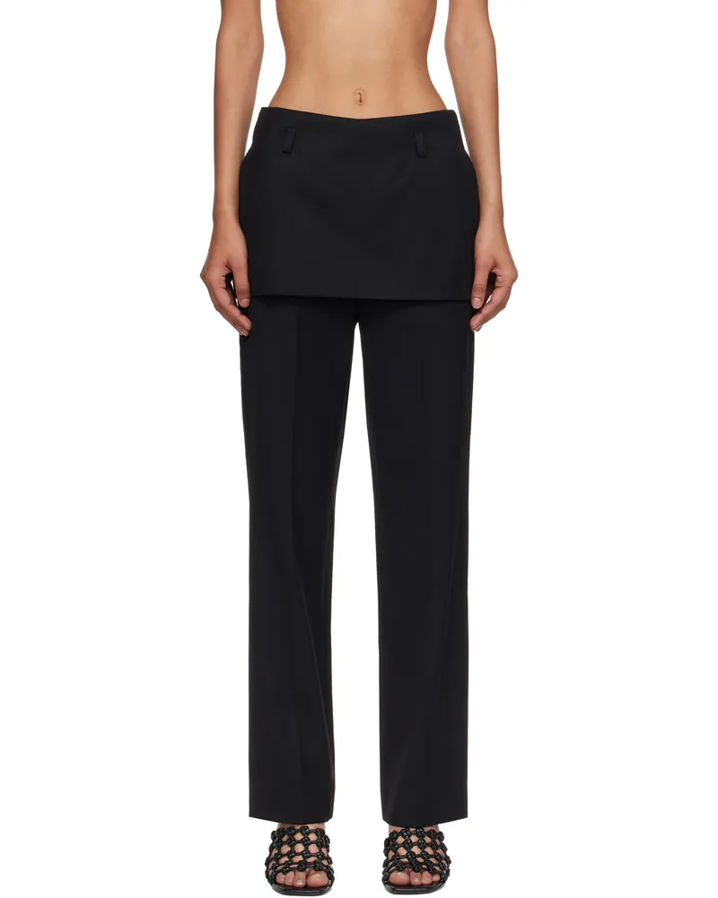 Totême Black Skirt Trousers Black