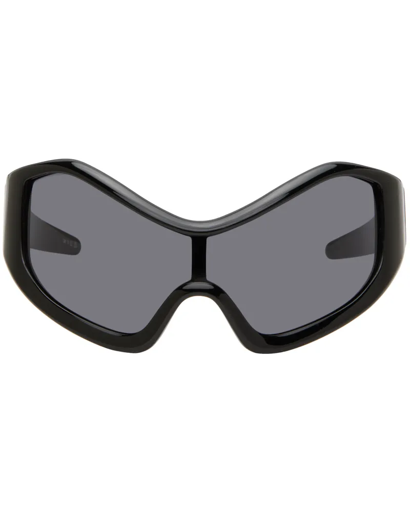 Entire Studios SSENSE Exclusive Black Compound Shield Sunglasses Black