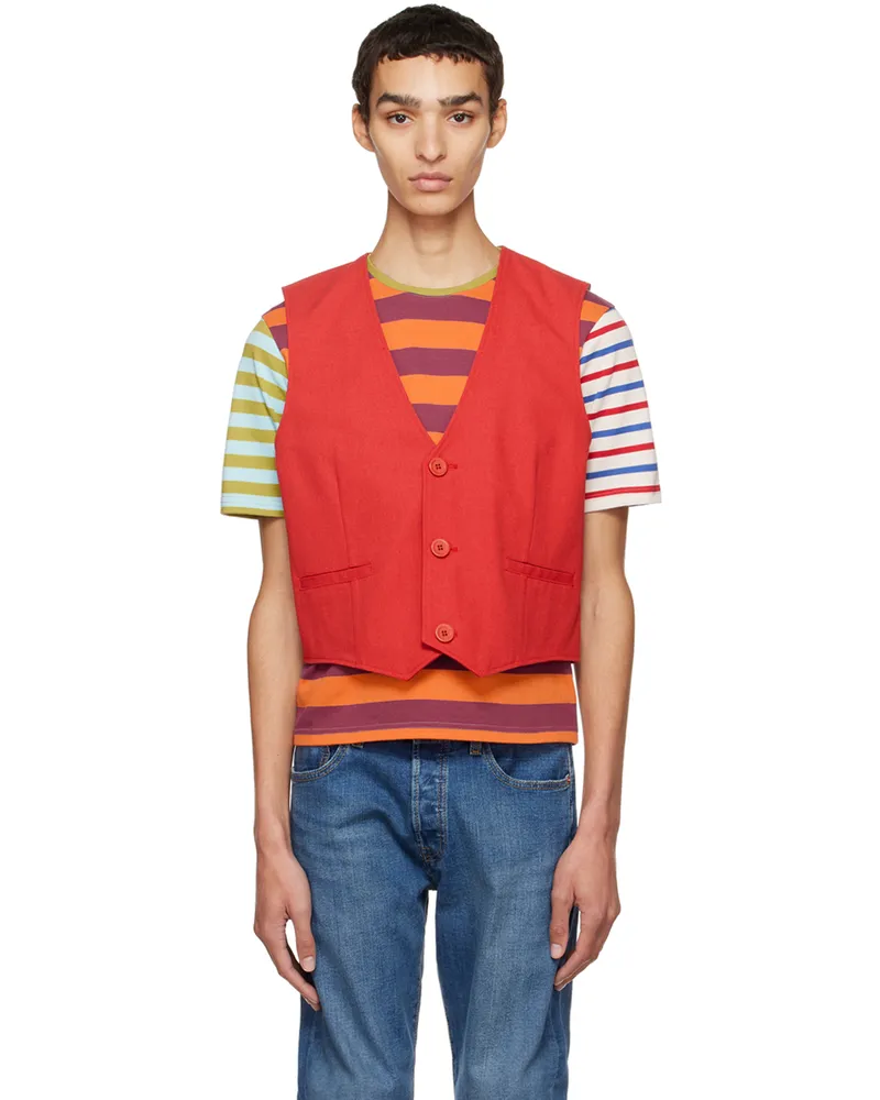 Stockholm (Surfboard) Club SSENSE Exclusive Red Vest Red