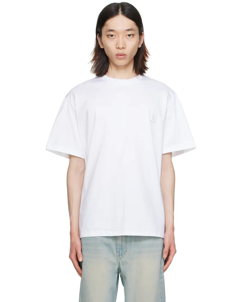 Wooyoungmi White Embossed T-Shirt 701w