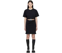 Black Hinge Midi Dress