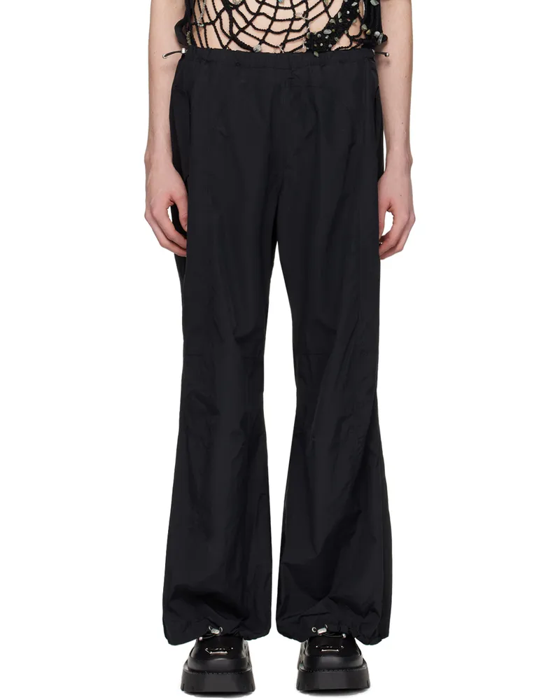 MISBHV Black Relaxed Trousers Black