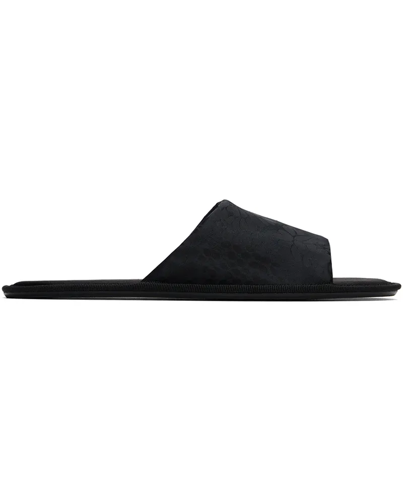 The Row Black Frances Slippers Blk