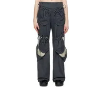 Gray Pouch Trousers