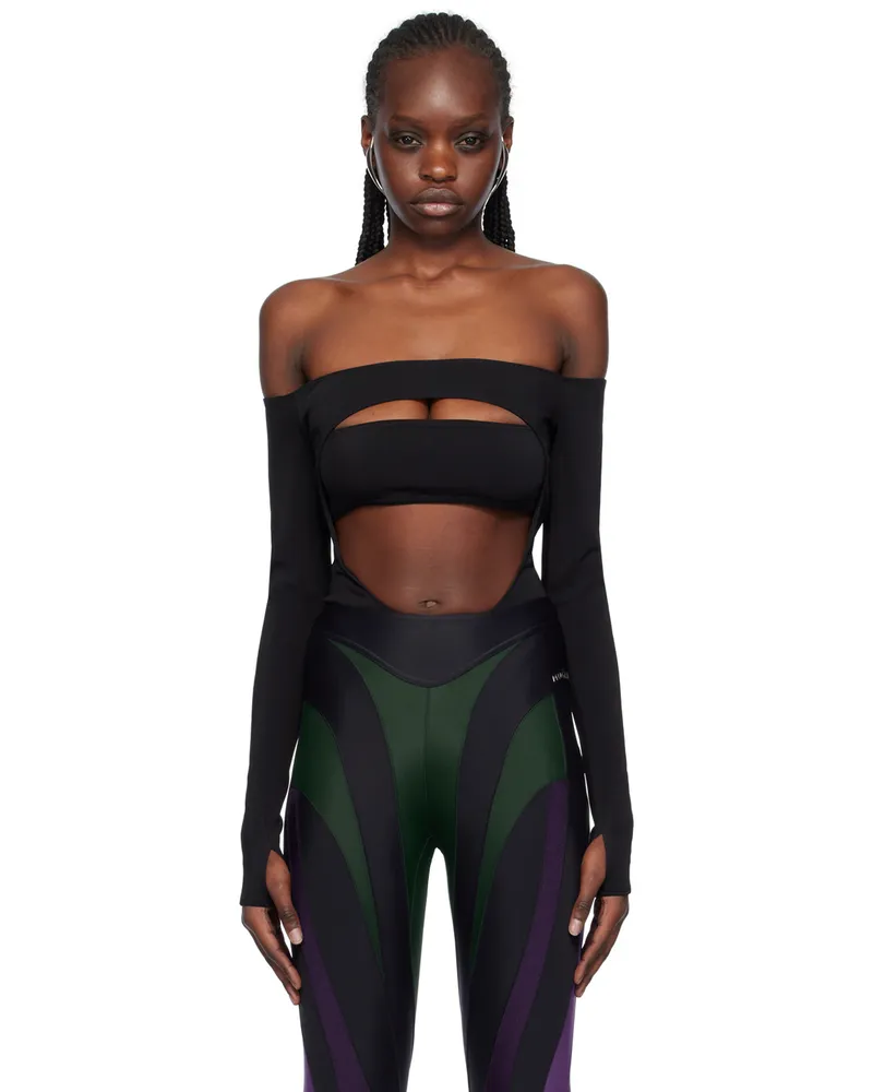 Thierry Mugler Black Circle Bodysuit 1999