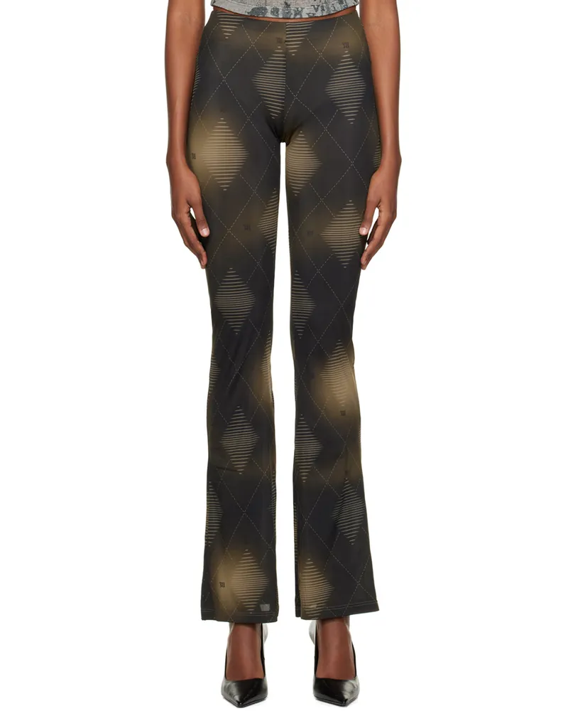 MISBHV Brown Argyle Trousers Brown