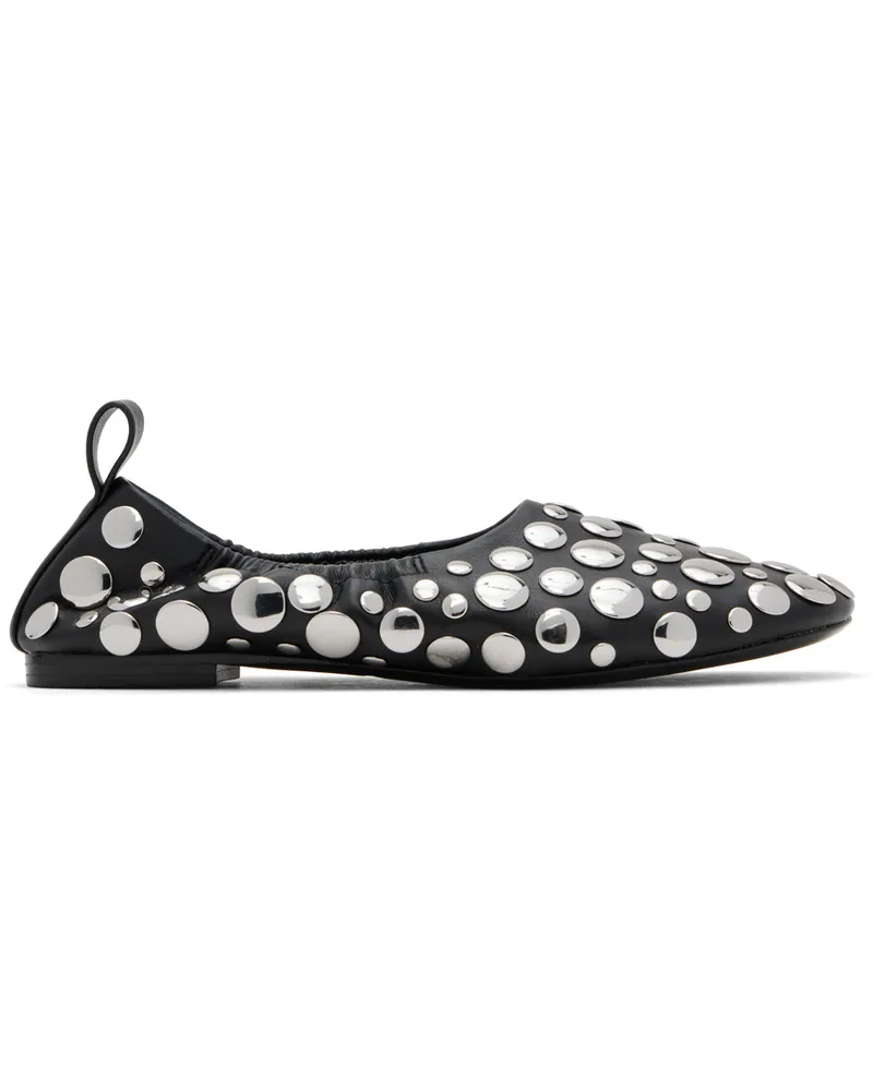 Simon Miller Black Studded Riad Ballerina Flats Black