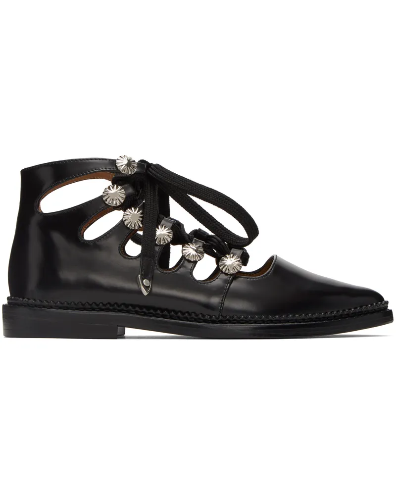 Toga SSENSE Exclusive Black Lace-Up Shoes Aj773