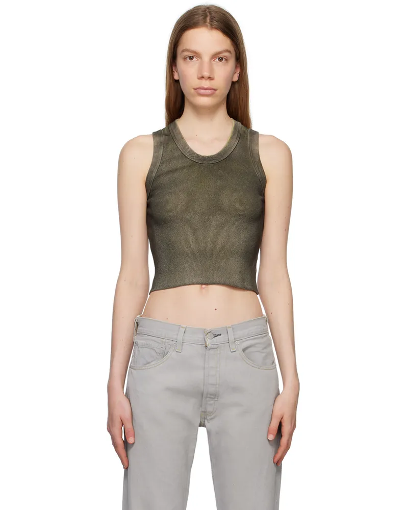 NotSoNormal Brown Micro Tank Top Powder