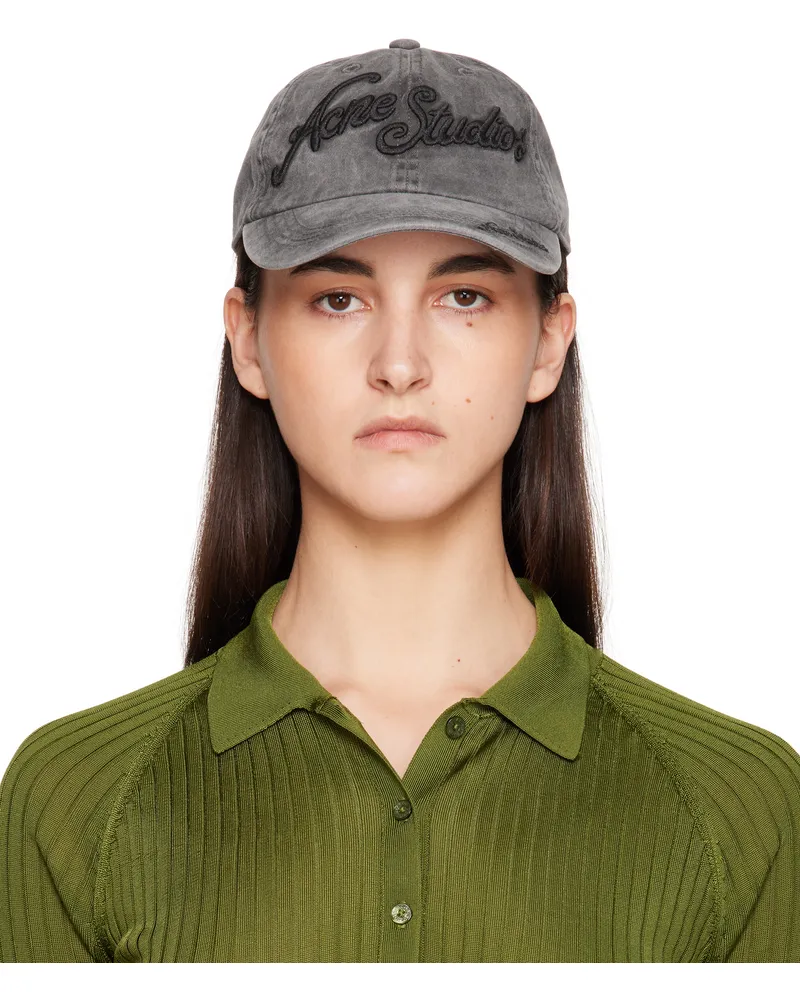 Acne Studios Black Logo Cap Bm0
